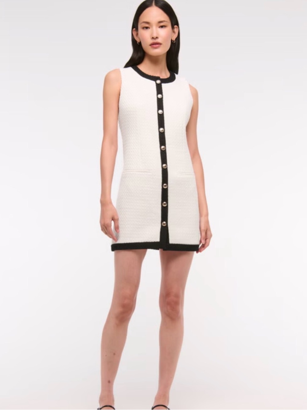 Abercrombie & Fitch The A&F Mara Tweed Mini Dress Sz L Vintage inspired Business - Picture 5 of 12